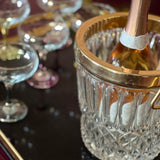 Val Saint lambert Crystal ice bucket C.1970