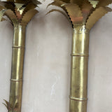 1970s Italian palm wall lights