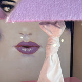 Rare pair of 1970s John Dickinson drape, knotted table lamps