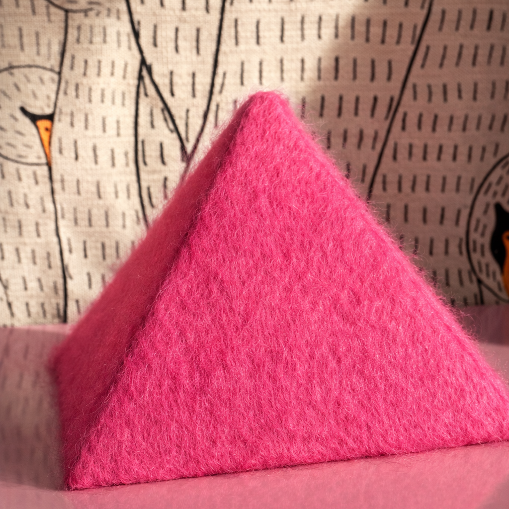 ‘POINTE’ Luxury Mohair lampshades by Lia Briamonte