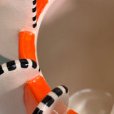 1990s Signed decorative vase by Ronzan Turin