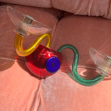 1960s Gio Ponti multicolored Murano wall light