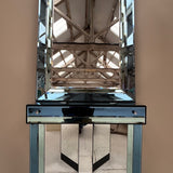 Italian blue and green mirrored console table (mirror sold separately)