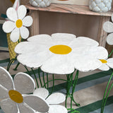 1950s Italian rare outdoor daisy garden set