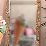 Large hand painted Daisy mirror 