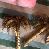 Rare pair of Maison Jansen palm wall lights C.1970