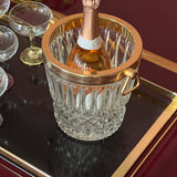 Val Saint lambert Crystal ice bucket C.1970