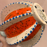 1990s Signed decorative vase by Ronzan Turin