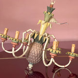 1970s pineapple 6-arm chandelier