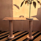 1970s Italian pink marble console table