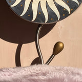 1980s Hand painted Celeste dining chairs. Moon and Sun. Sold separately