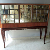1950s mirrored Osvaldo Borsani light up drinks cabinet