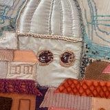 Rome, 1972. Silk framed tapestry