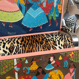 1976 Brazilian carnival oli paintings (sold as a pair)