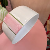 1980s Italian porcelain bow detail cloche