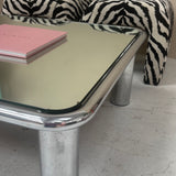 Gianfranco Frattini chrome coffee table