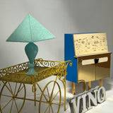 1960s turquoise Murano table lamp