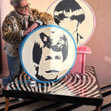 Rare 1960s Italian illuminated hair salon floor lamps (sold separately)