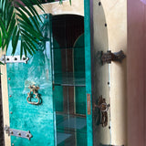 Rare green 1960s Aldo TURA cocktail bar