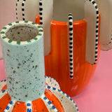 1990s Signed decorative vase by Ronzan Turin