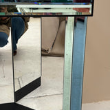 Italian blue and green mirrored console table (mirror sold separately)
