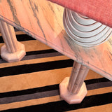 1970s Italian pink marble console table