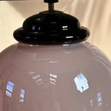 1970s Pink irredentist table lamp by Tomasso Barbi