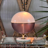 Large lucite amethyst globe lamp C.1960