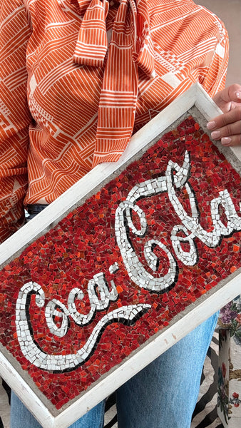 1960s Italian mosaic Coca-Cola panel – Anemone Interiors