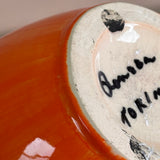 1990s Signed decorative vase by Ronzan Turin