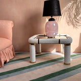 1970s Pink irredentist table lamp by Tomasso Barbi