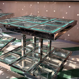 Rare 1980s Italian chrome side tables (sold as a pair)