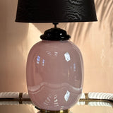 1970s Pink irredentist table lamp by Tomasso Barbi