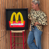 1990s Box framed Neon McDonald’s sign