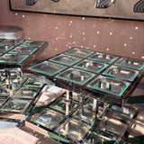 Rare 1980s Italian chrome side tables (sold as a pair)