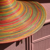 Huge 1970s Vivai Del sud bamboo pendant light