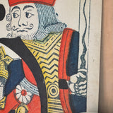 Giant 1980s king of clubs playing card from London casino