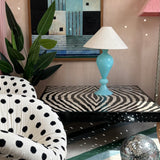 1960s turquoise Murano table lamp