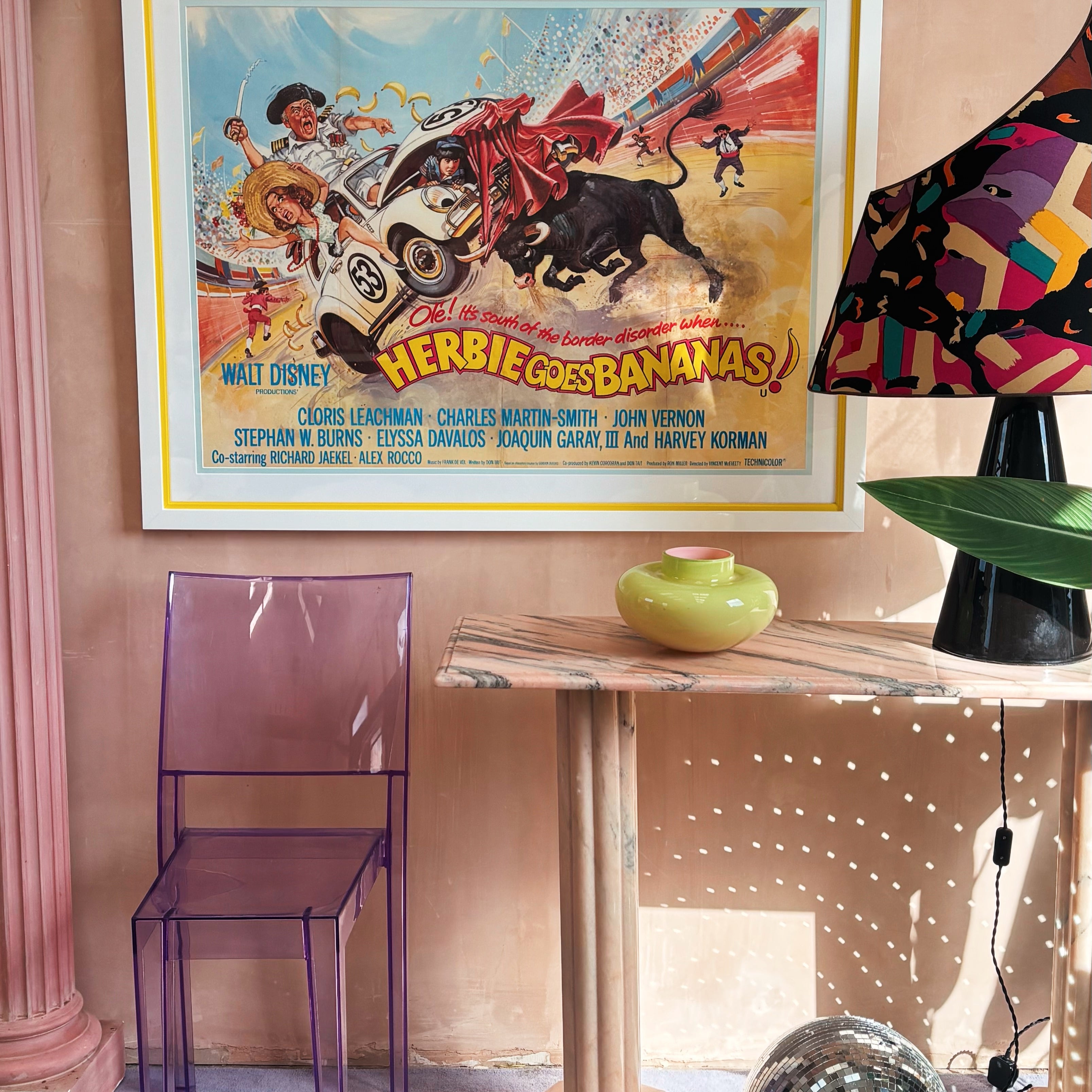 Herbie goes bananas 1980s movie poster 