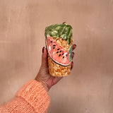 1970s Italian ceramic fruits serving set