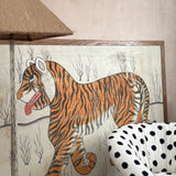 1960s Framed Tibetan tiger painting