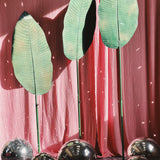 Large decorative metal palm leaf from Dior show mid 90s. 3 available