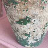19th Century green Italian Earthenware Olive Jar