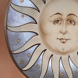 1980s Hand painted Celeste dining chairs. Moon and Sun. Sold separately