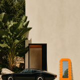 Rare first edition 1970s Ultra Fragola mirror by Ettore Sotsass