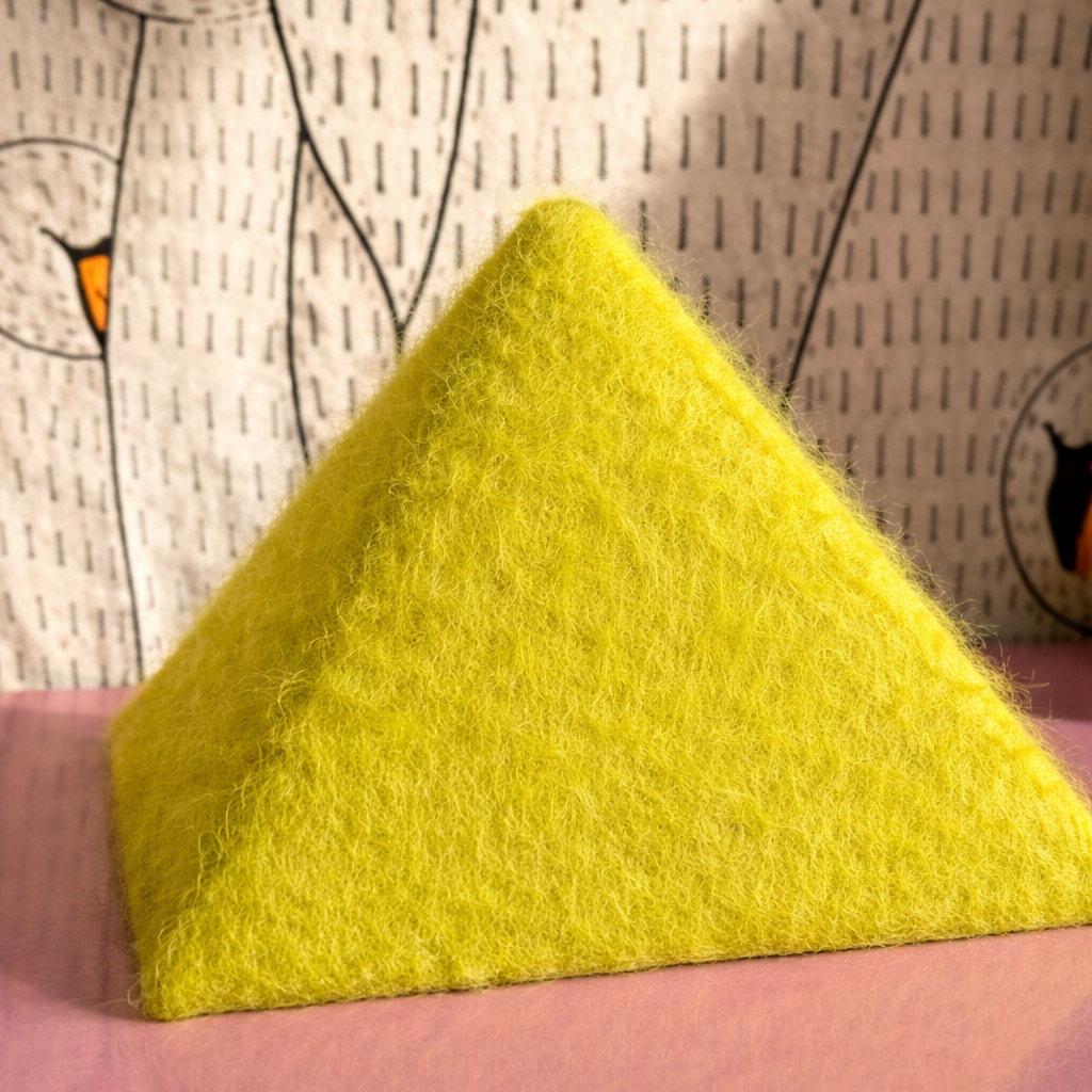 ‘POINTE’ Luxury Mohair lampshades by Lia Briamonte