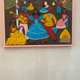 1976 Brazilian carnival oli paintings (sold as a pair)