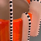 1990s Signed decorative vase by Ronzan Turin