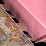 1950s Black Iron upholstered floral bench