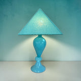 1960s turquoise Murano table lamp
